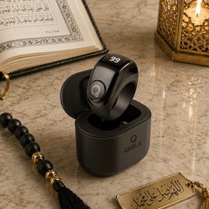 Iqibla Zikr Ring Jood Adjustable Size Tasbih Tracker With App Statistics