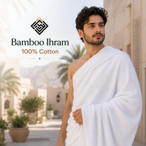 Bamboo-Cotton Ihram Set (2 Pieces) – Premium Quality for Hajj & Umrah